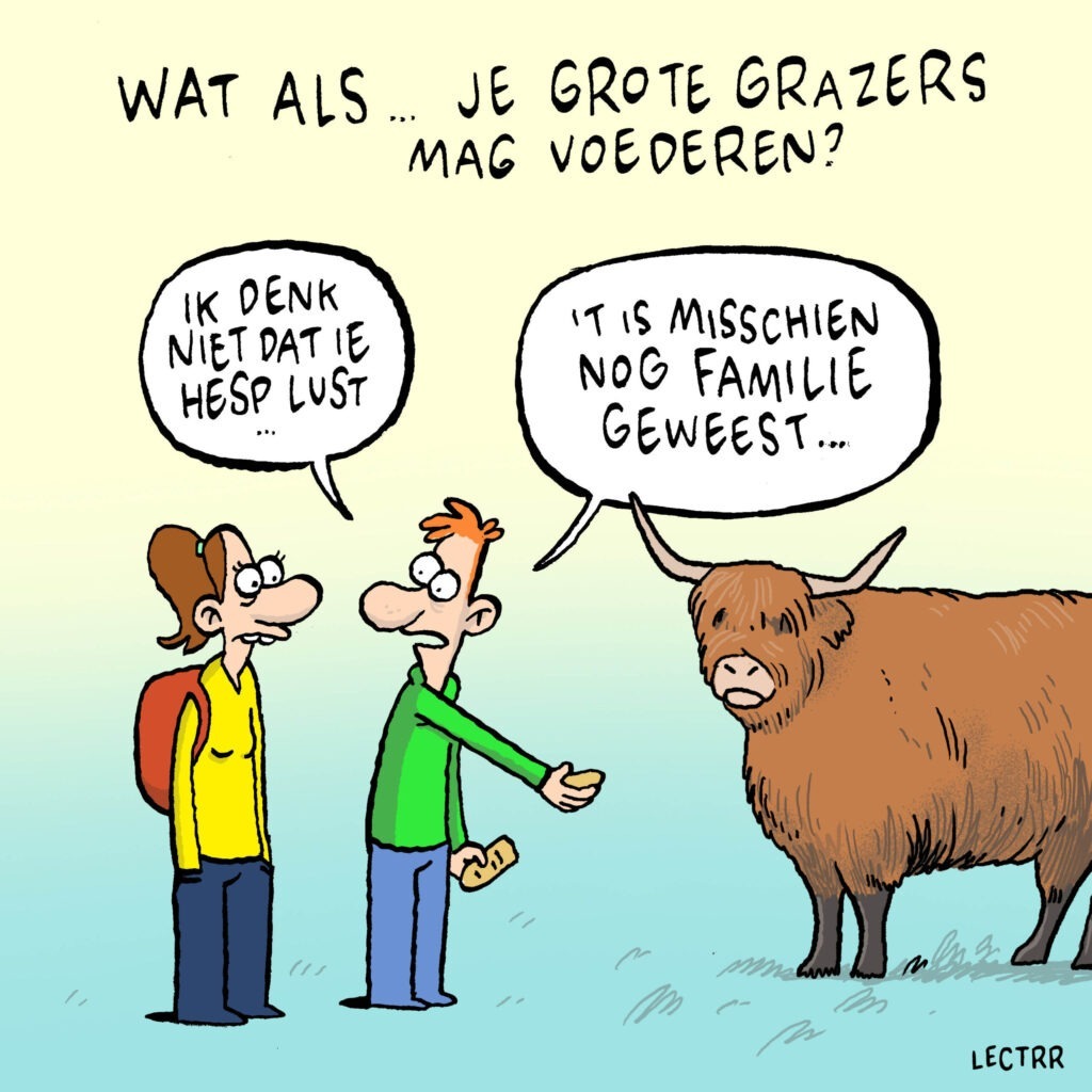 Cartoon grote grazers ©Lectrr