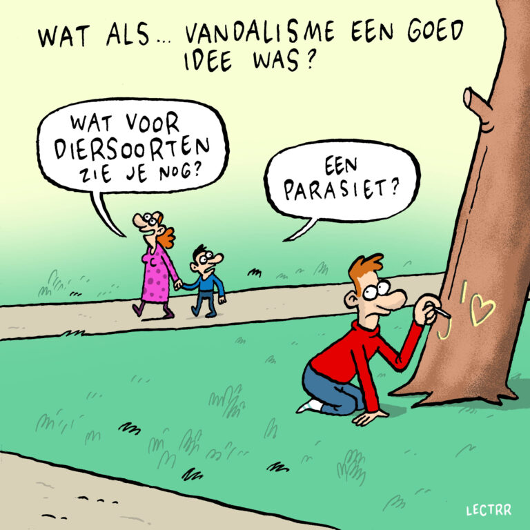 Cartoon vandalisme ©Lectrr